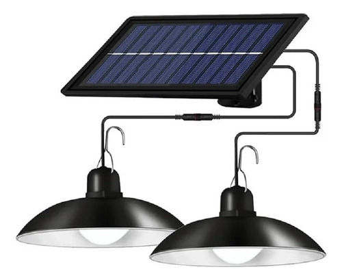 Netfen Doble Cabeza Solar Colgante Luz Exterior Interior Imp