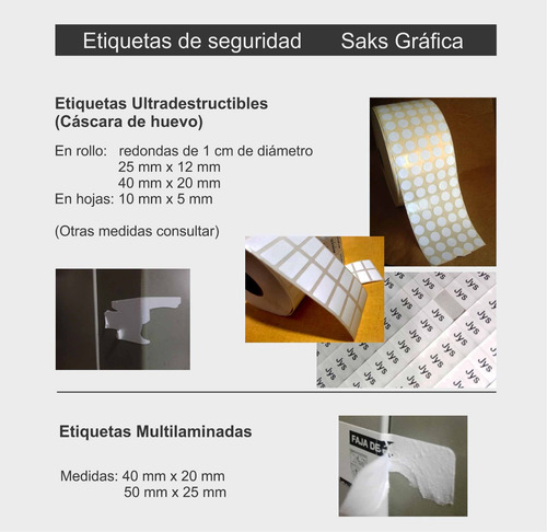 Imagen 3 de 4 de Etiquetas Seguridad Faja Garantia Lacres Void Cáscara Huevo