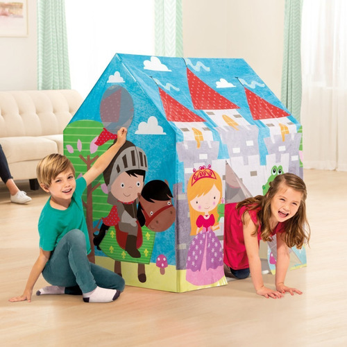 Casa De Juegos Intex Castillo Príncipe Y Princesa Color Azul