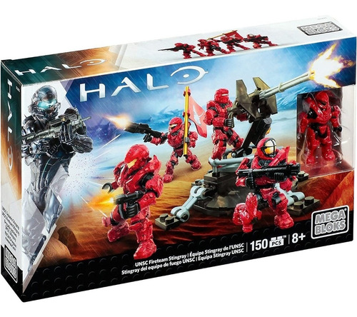 Número de peças do Halo Stingray Fire Team Unsc Mega Bloks 150