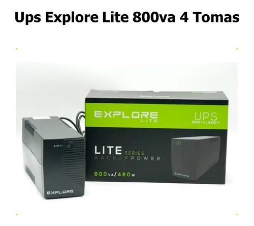 Ups Explore Lite 800va 4 Tomas Oferta