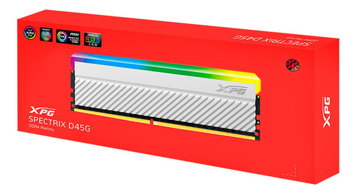 Memoria Ram Ddr4 8gb 3600mhz Xpg Spectrix D45g Rgb Blanco