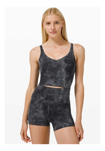 Lululemon Align Top Deportivo Para Mujer Diamond Dye Pitch Grey Graphite Tie Dye 2 (Usado)