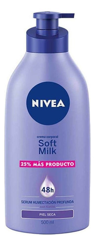 Crema Corporal Nivea Soft Milk Con Karité Para Piel Seca 500ml