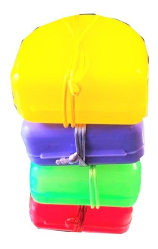 Paquete De 4 Cajas Para Guardas Dentales Colores Surtidos