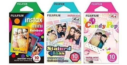 Fujifilm Instax Mini Instant Film Rainbow & Staind Glass & X
