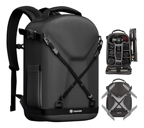 Tarion Hardshell Camera Backpack Bag: 3-side Hard Case Camer