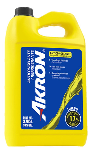 Anticongelante Refrigerante 17% Akron, 3.785l