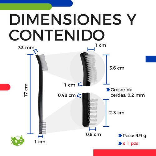 Cepillo Doble Cabezal Detail Manual Cerdas De Polipropileno Slim Company Doble Propósito Para Limpieza De Auto