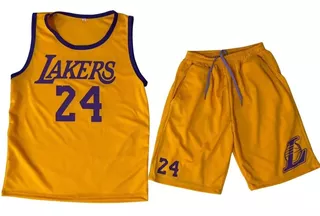 Conjunto Deportivo Short Camiseta Niño Niña Lakers