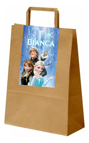 Oferta X10 Bolsitas Para Sorpresitas Kraft Frozen