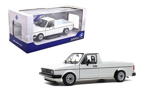 Vw Caddy Pickup 1982 Mk1 Blanca Escala 1:18 Solido