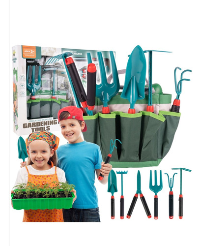 Set De Jardinería Herramientas Para El Jardín Juego P/ Niños