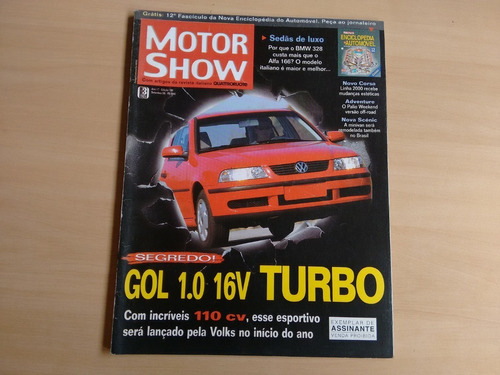 Revista Motor Show 198 Scénic Gol Turbo Palio Weekend 098m