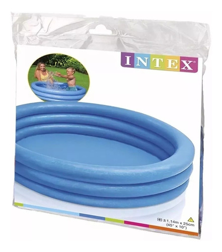 Piscina Inflável Infantil 3 Anéis Intex Novo Modelo #59416 