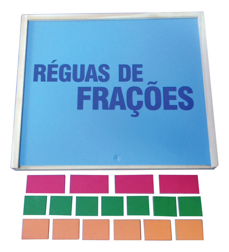 Brinquedos Educativos - Réguas De Frações 55 Peças