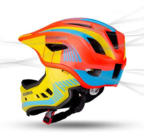 Casco Rockbros Infantil Para Bicicleta Diseño 2 En 1 - -sds