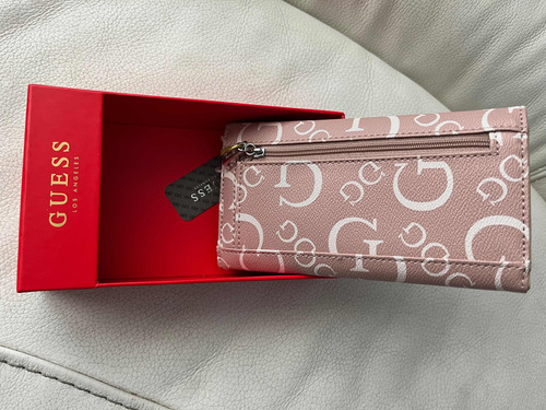 Cartera Guess Para Dama Con Logo, Monogram Y Con Caja