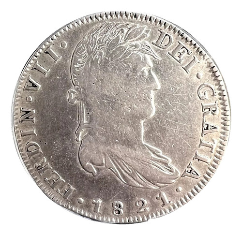 Moneda Original Plata 8 R Zs Guerra De Independencia 1821