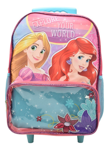 Mochila Con Ruedas Disney Princesas Ariel Y Rapunzel Explore Your World 158745 Primaria Ruz 