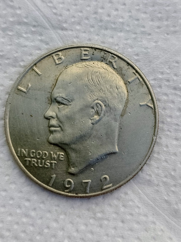 Moneda Antigua De Plata , Dólar Americano Año 1972