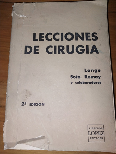 Lecciones De Cirugía Lange Ar