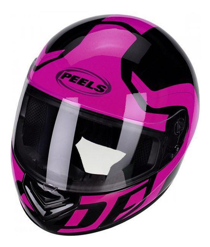 Capacete Peels Spike New Ghost Preto Fosco/rosa 56