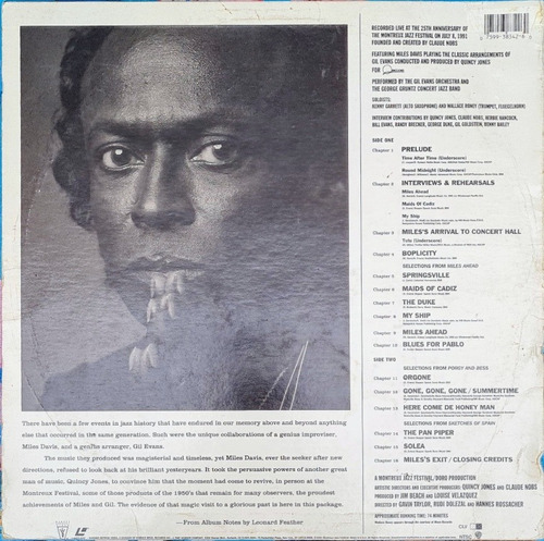 Imagen 2 de 2 de Laser Disc Miles Davis Live At Montreux