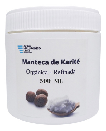 Manteca De Karité 500 Ml, Refinada.