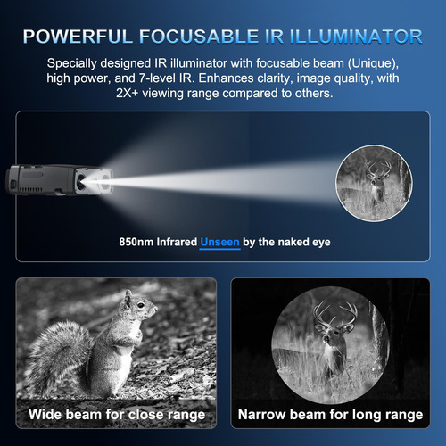 Gafas De Visión Nocturna 4k, Binoculares Ir Potentes