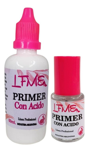 Primer Con Acido 60ml Repuesto + Esmalte De 11ml Regalo Lfme