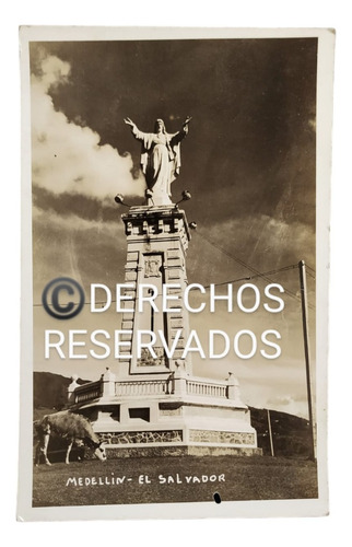 Foto Antigua Original, Medellín Monumento Del Salvador, 2