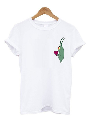 Remera Plankton Enamorado / Bob Esponja / Bolsillo / Dibujos