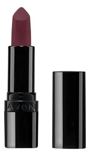 Lápiz Labial 100% Ultra Matte Avon - Tono A Elección Color Sunkissed Grape