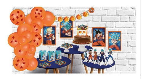 Festa Dragon Ball - Kit Decorativo Só Um Bolinho 