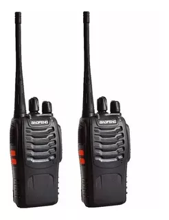 Pack 2 Radios Transmisor Walkie Talkie Baofeng 888s Color Negro Bandas De Frecuencia 400-470 Mhz