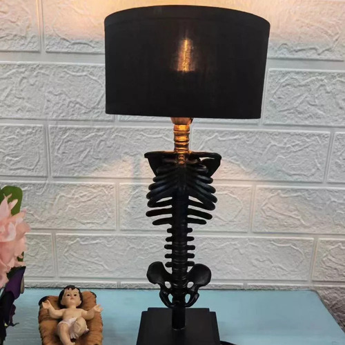 L Lámpara De Mesa Skull, Luz Nocturna, Decoración Gótica