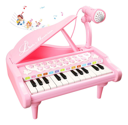 Love&mini Juguetes De Piano Rosa Para Nias De 1 Ao, Regalos