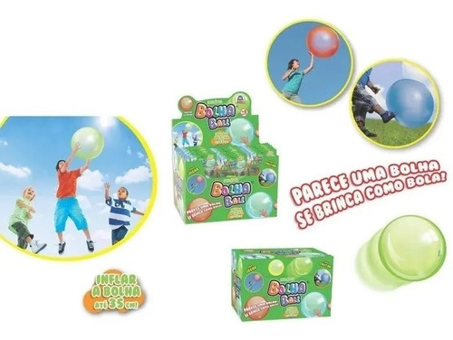 Imagem 3 de 3 de Brinquedo Infantil Bola Bolha Ball - Braskit Menino E Menina
