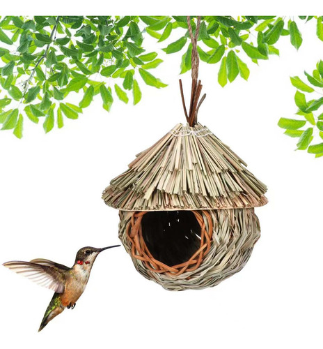 2x Birdhouse Roosting Hut Colgando Birds Cage Nido Para