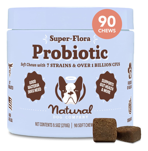 Natural Dog Company Masticables Probioticos Para Perros (90
