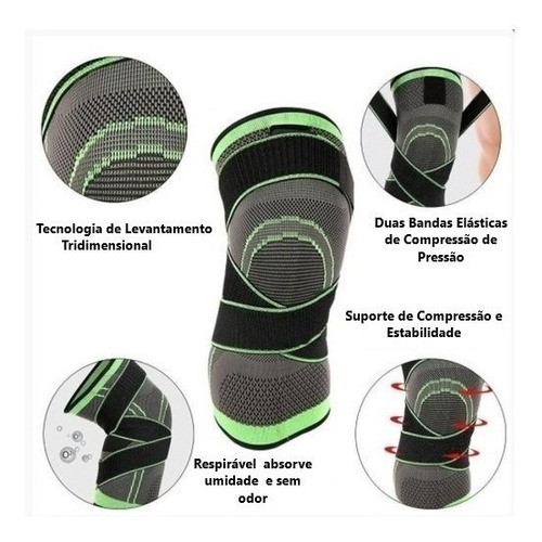 Joelheira Tensor Protetora Joelho Ciclismo Envio 24 Hs