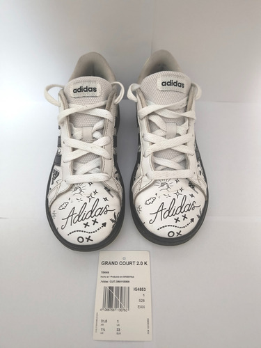 Zapatillas Adidas Grand Court 2.0 Diseño Grafiti (Usado)