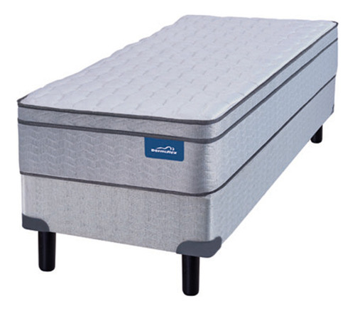 Colchón Resortes+sommier 1 Plaza Dormiflex Premium Euro 80cm