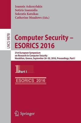 Libro Computer Security - Esorics 2016 - Ioannis Askoxyla...