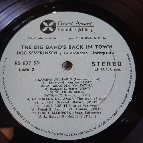 Sin Tapa Disco Doc Severinsen The Big Bands Back In Town Si0