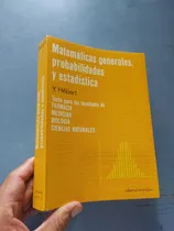 Comprar Libro Probabilidades Y Estadística Para Ciencias Naturales 