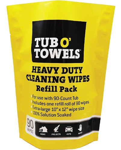 Toallitas Limpiadoras Tub O' Towels Heavy Duty, Paquete De R