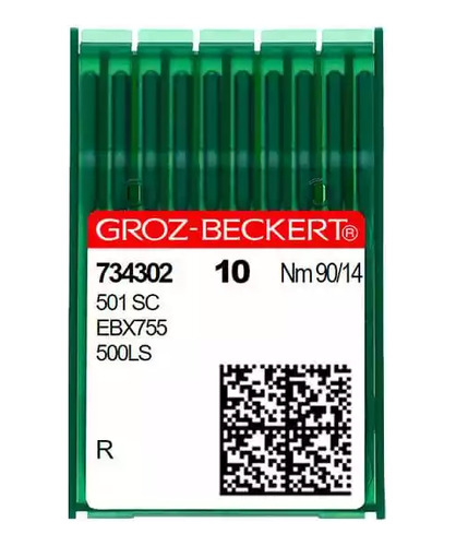 20 Agujas Groz-beckert® 501 Sc /1807 D/755 H - 90/14, R