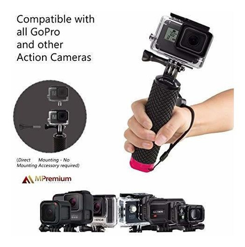 Soporte Flotante Para Camara Gopro Hero ( Rosa )